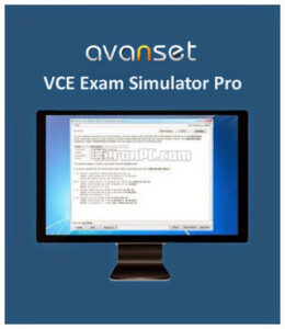 Avanset VCE Exam Simulator Pro interface on Windows PC