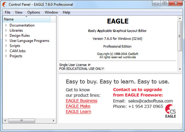 CadSoft Eagle Professional