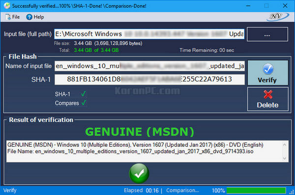 instaling Windows and Office Genuine ISO Verifier 11.12.43.23