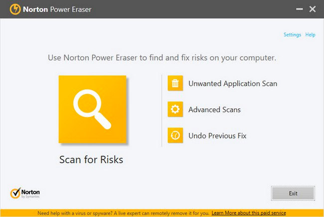 Norton Power Eraser Free version
