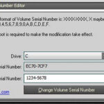 Volume Serial Number Editor