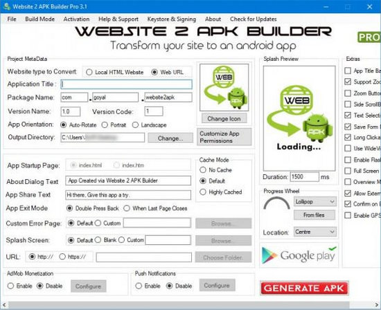 Website 2 APK Builder Pro Full Version