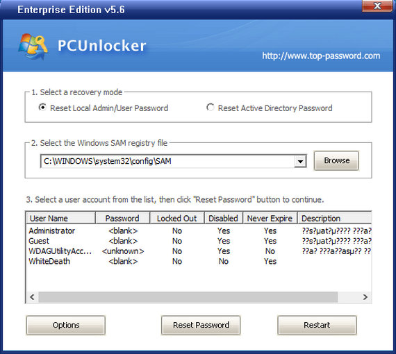 PCUnlocker Enterprise Full Version ISO