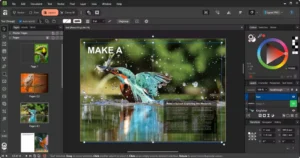 Interface view of the Canva Affinity creative suite